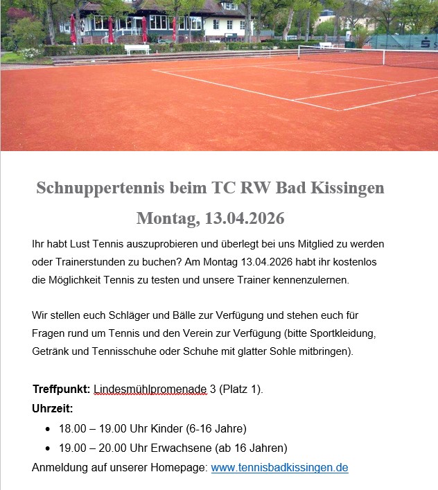 Schnuppertennis